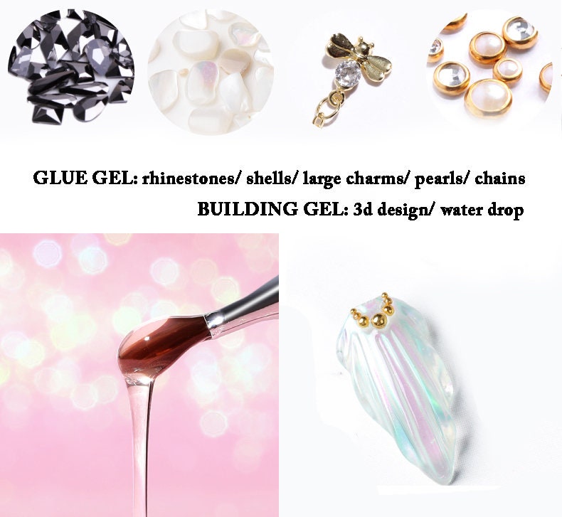Nail Glue For Acrylic Nails Nail Glue For Rhinestones And Gems Nail Glue  For Nail Tips Uv Light YK G253-5223 
