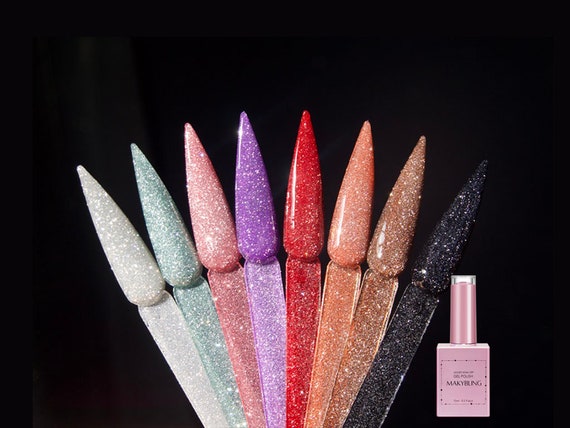 15ml Dazzle Nail Reflective Glitter Diamond UV Gel Nail Art 