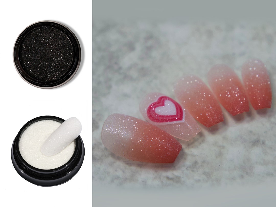 2g Sparkle Sugar Powder for Nail Art/ Black Gauze Powder Star - Etsy