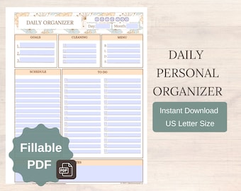Daily Personal Organizer for Busy Moms: Printable To-Do List (PDF)
