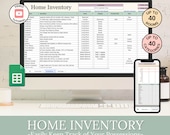 Home Inventory Google Sheets Template: Personal Property Tracker (Digital Download)