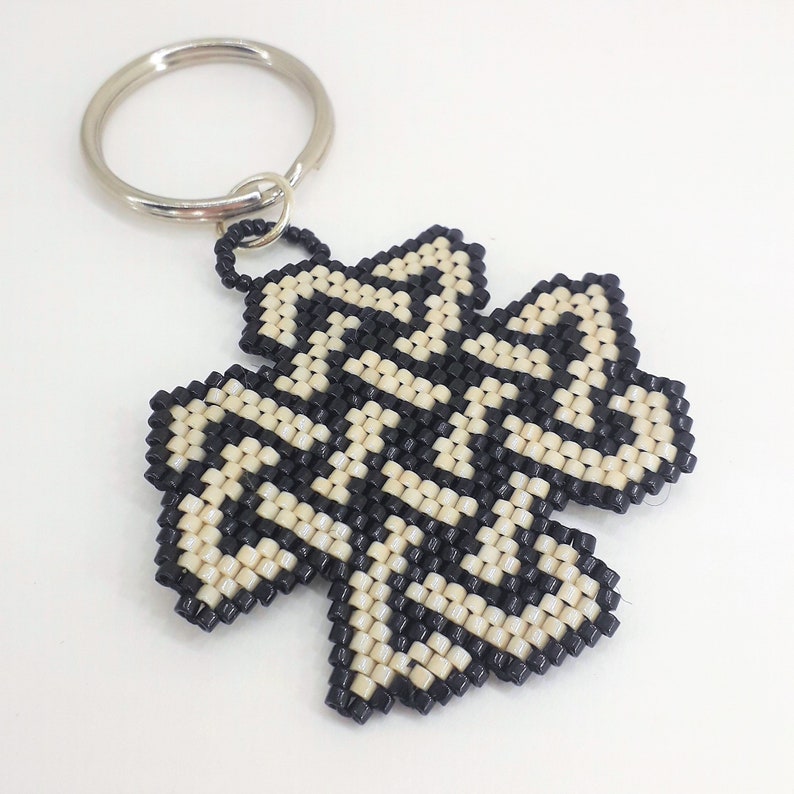 Beaded Celtic Knot Keychain Celtic key ring Celtic ornament