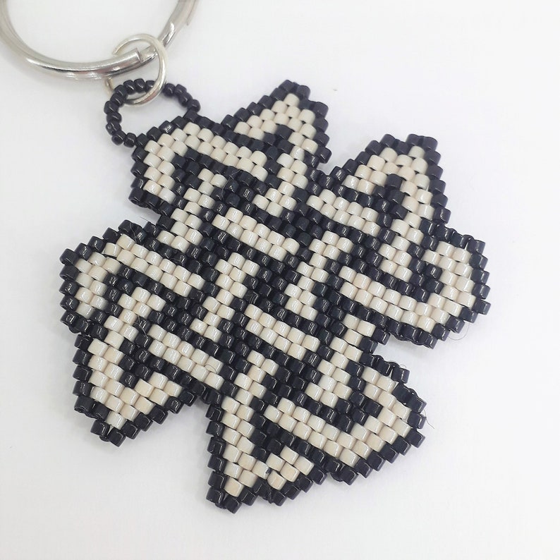 Beaded Celtic Knot Keychain Celtic key ring Celtic ornament