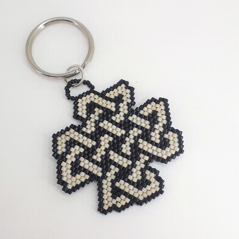 Beaded Celtic Knot Keychain Celtic key ring Celtic ornament