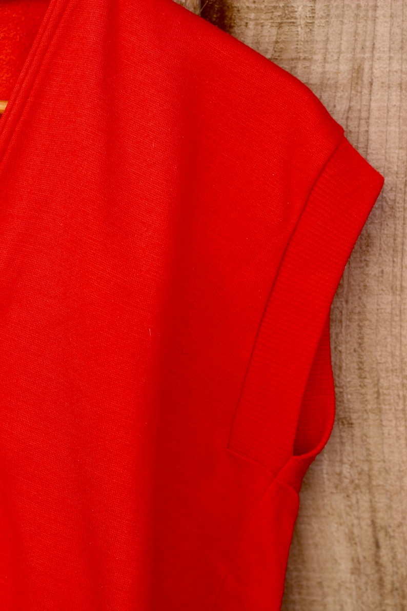 Red Waistcoat Jumper