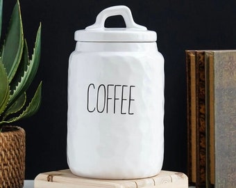 Ceramic Coffee Canister | Etsy