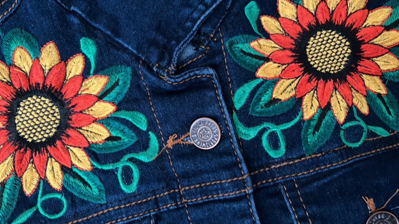 Sleeveless Embroidered Jacket