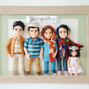 Dad 60th birthday gift Custom family portrait illustration 3d