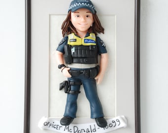 Polizistin Geschenke Custom Portrait