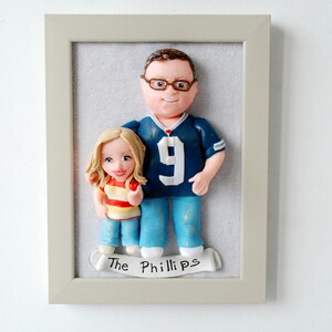 25th wedding anniversary gift for parents Custom family sculpture image 2