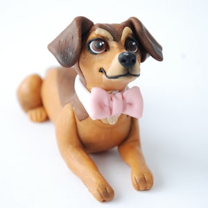 Dog figurine for cake Puppy cake toppers  Custom dog figurine