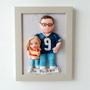 25th wedding anniversary gift for parents Custom family sculpture image 5