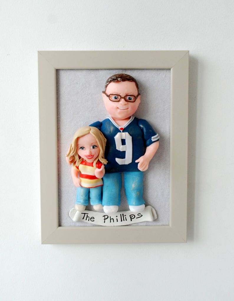 25th wedding anniversary gift for parents Custom family sculpture image 5