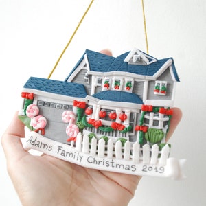 Custom house portrait Personalized new home ornament