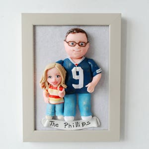 25th wedding anniversary gift for parents Custom family sculpture image 6