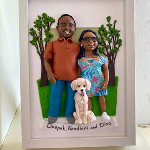 Pregnant wife gift Custom family portrait sculpture image 11