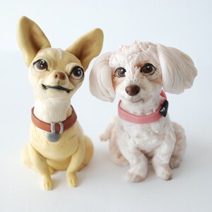 Estatuilla de perro personalizada para pastel Puppy cake toppers