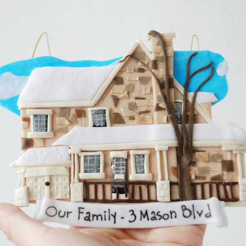 First Christmas in new home Custom house ornament