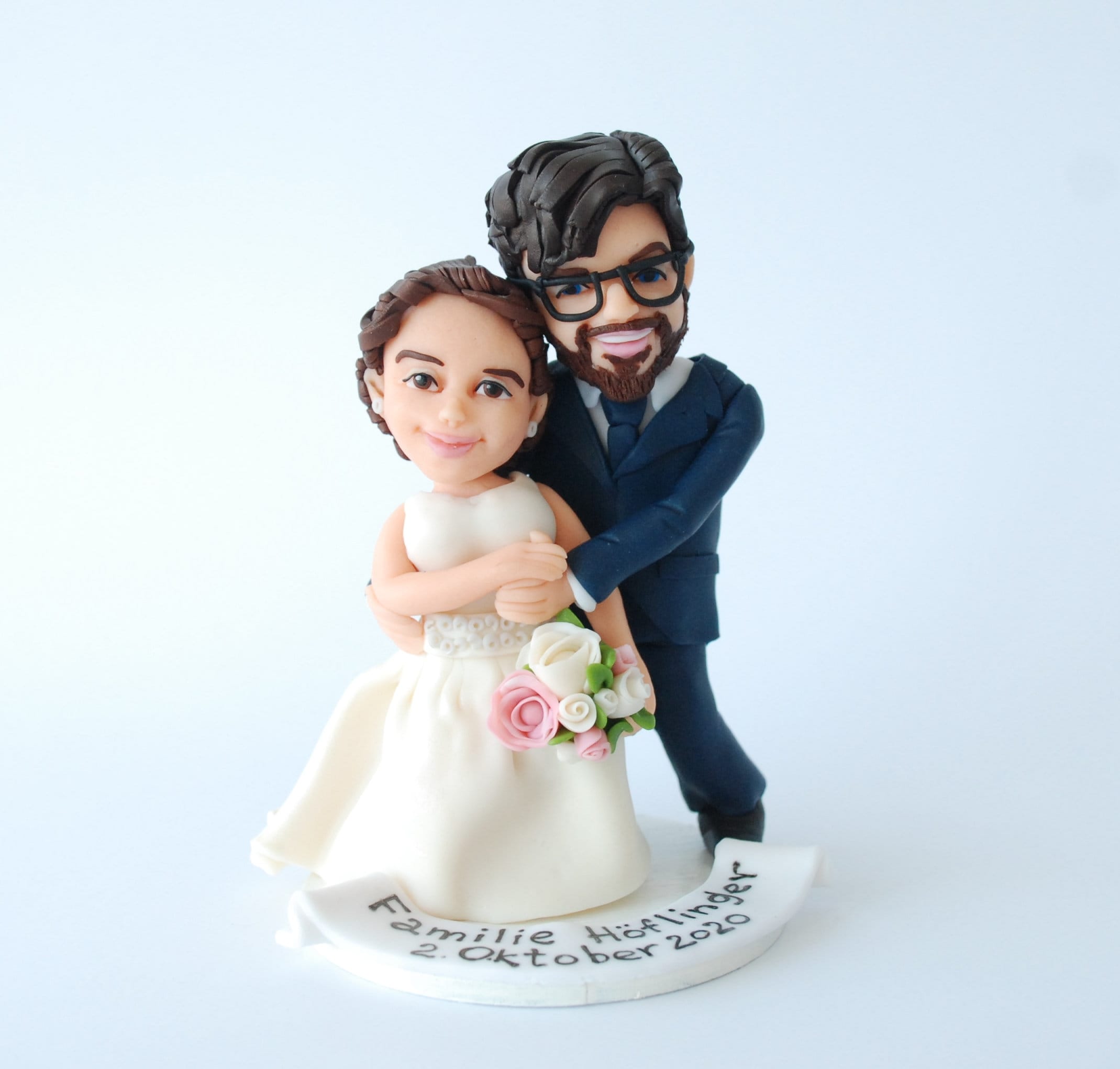 Custom figurine cake topper Wedding cake topper Realistic Etsy