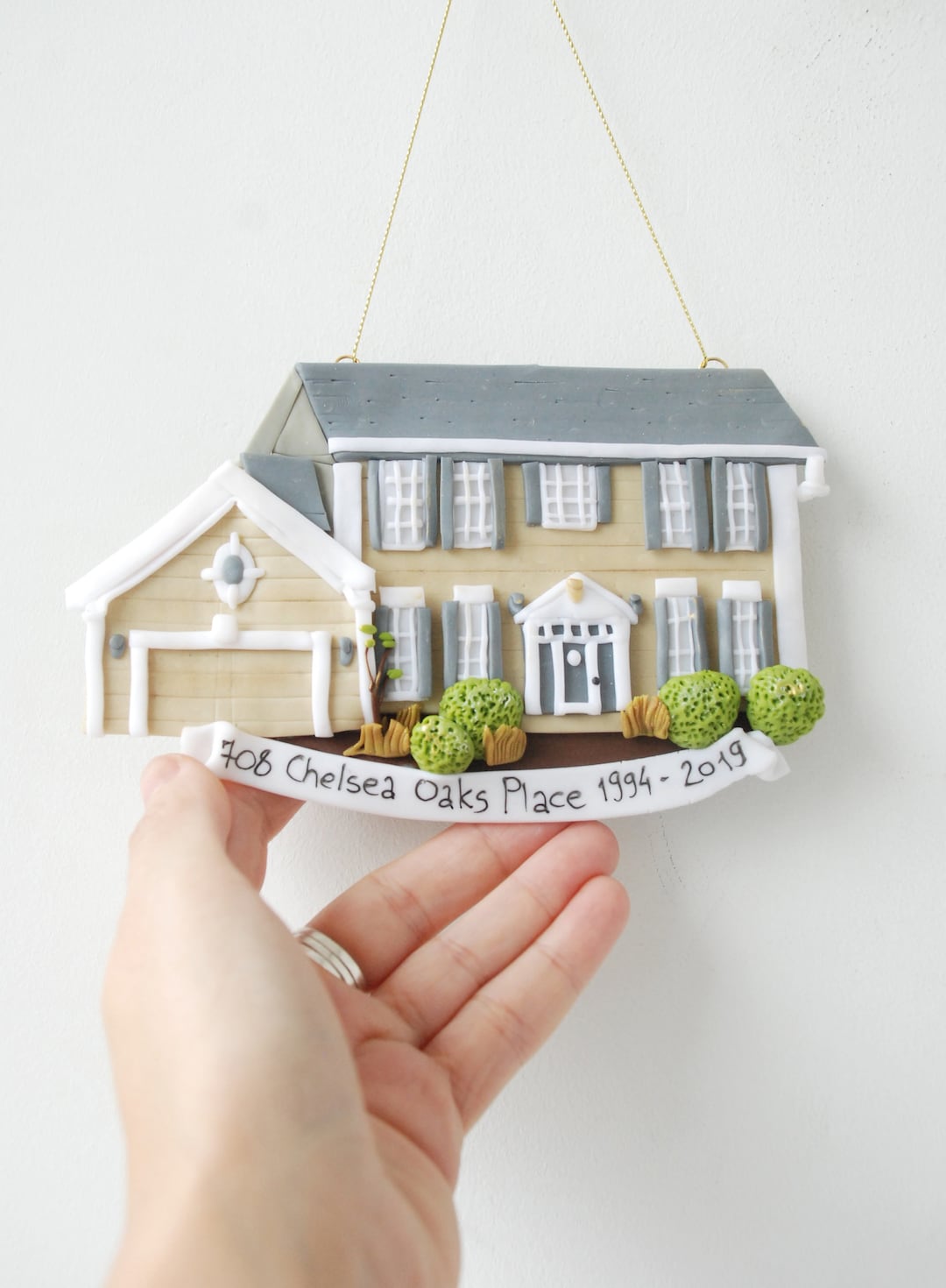 Family House Portrait Custom House Ornament - Etsy