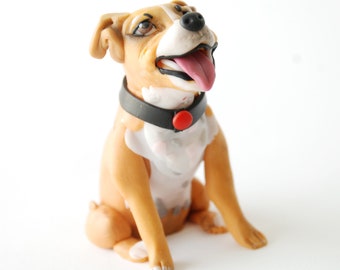 Custom dog figurine for cake Pitbull