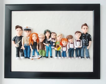 50th anniversary gifts for parents Custom family portrait Look alike doll