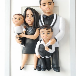 Custom family picture frame Look alike doll 8th anniversary gift for her image 2