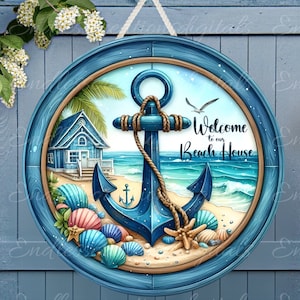 NAUTICAL DOOR HANGER, wreath sign png, for sublimation high resolution 2 file, 1 add your own text