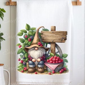 GNOME THEEdoek fruit sublimatiepakket van 5 high definition 300png, transparant voeg je eigen tekst toe