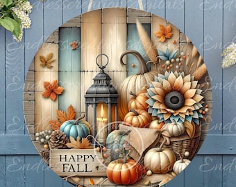 FALL FLORAL LANTERN