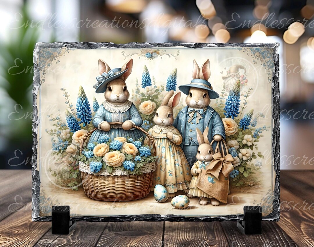 VINTAGE EASTER RABBIT Family - Etsy