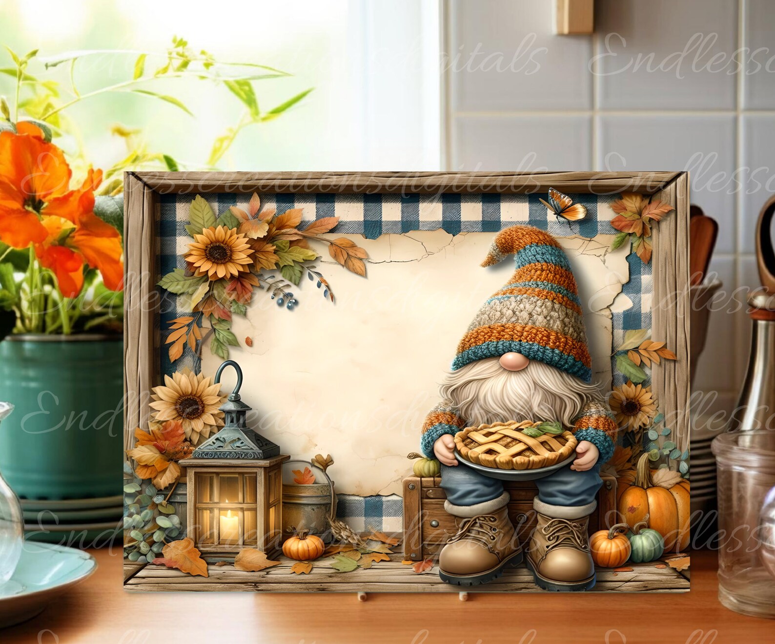 PUMPKIN GNOME CUTTING Board Sublimation Sublimation High Resolution 2 ...