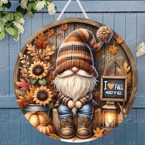 HERBST-TÜRAUFHÄNGER, Kranzschild, rundes Schneidebrett png, zur Sublimation hochauflösende 2 Dateien zum Download, 1 fügen Sie Ihren eigenen Text hinzu