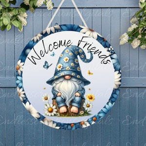 WELCOME DOOR HANGER, wreath sign png, for sublimation high resolution 2 png file, 1 round, 1 transparent for use on pillow, mugs etc