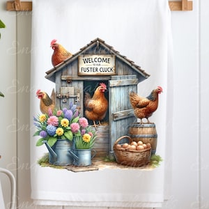 TORCHON POULET sublimation paquet de 5 haute définition 300 png, transparent ajoutez votre propre texte