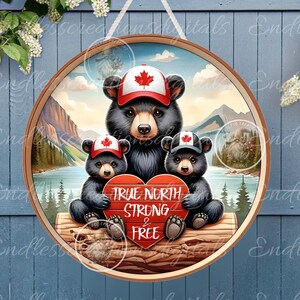 Famille d'ours noirs TRUE NORTH STRONG