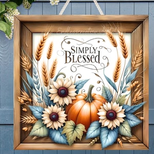 FALL TÜR AUFKLEBER, Kranzzeichen, quadratisches Schneidebrett png, für Sublimation mit hoher Auflösung 2 Dateien zum Herunterladen, 1 fügen Sie Ihren eigenen Text hinzu