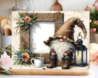 RUSTIC GNOME CUTTING board sublimation  sublimation high resolution 1 file