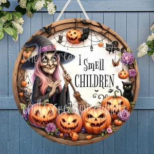 HALLOWEEN TÜR AUFKLEBER, Kranzschild, rundes Schneidebrett png, für Sublimation mit hoher Auflösung, 2 Dateien, 1 fügen Sie Ihren eigenen Text hinzu