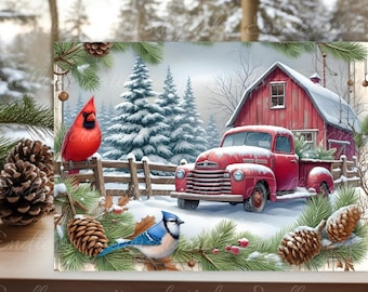 WINTER CARDINALS  cutting board sublimation  sublimation high resolution, 300 dpi, 1 file for download can be resized