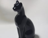 Baccarat 6 1 4 quot Egyptian Black Cat, Retired, signed