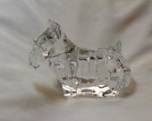 Baccarat Scottie Dog or Terrier Figurine, double signed, Retired, Excellent condition