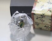 Waterford crystal Seahorse Ball Ornament. New in box with sticker, 2 available
