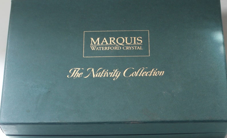 Baby Jesus Waterford Marquis 3 pc Holy Family Joseph Boxed and Retired Mary