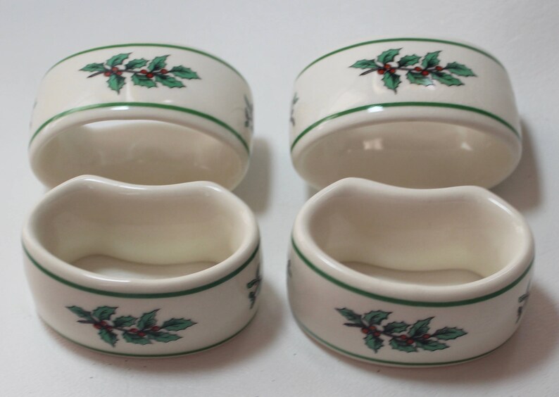 Set of 4 Spode Napkin Rings/Holders from the Christmas Tree Etsy