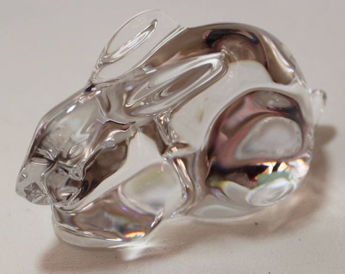 Baccarat Laying Bunny Rabbit, Double Signed, Retired - Etsy