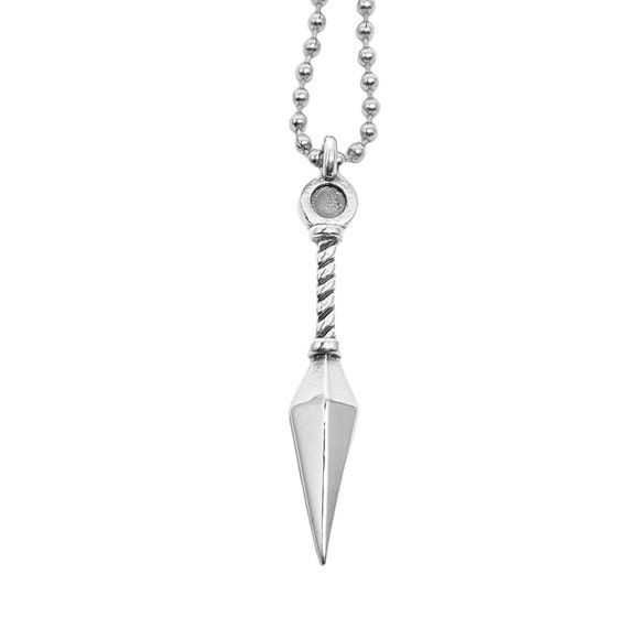 Sterling Silver Kunai Necklace Shuriken Necklace Japanese Weapon