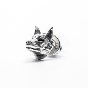 Wolf Earrings | Wolf Studs Wolf Earrings Sterling Silver Wolf Earrings Sterling Silver Studs Jewelry 925 Handmade Horror Anime Nature Wild