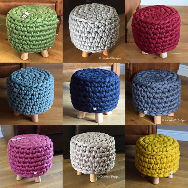 Footstool Cover Etsy
