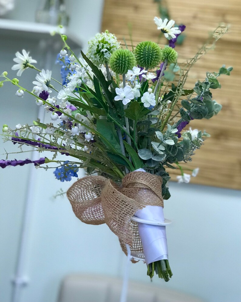 Artificial Wild Flower Bridal Bouquet Lily of the Valley Etsy
